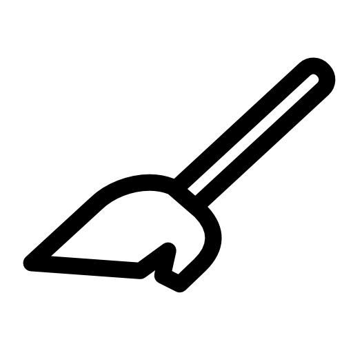 Brush outline in diagonal