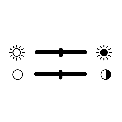 Contrast and light printing settings