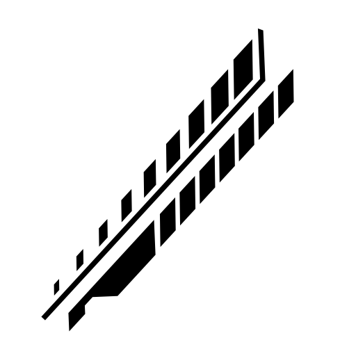 Diagonal electronic circuit lines and rhombs