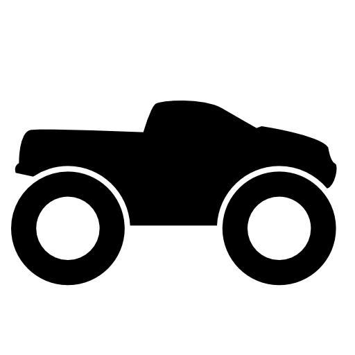 Small truck with big wheels 4x4