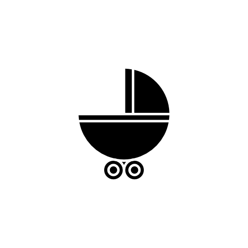 Baby carriage with wheels