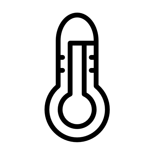 Thermometer or barometer outline, weather tool