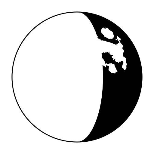 Moon phase interface symbol