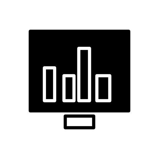 Computer monitor with bar graph