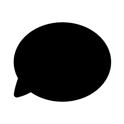 Dark speech bubble