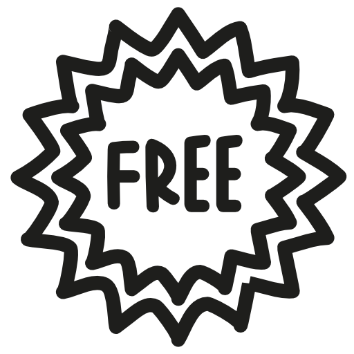 Free tag hand drawn sign