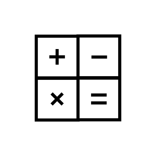 Mathematic operation signs inside squares