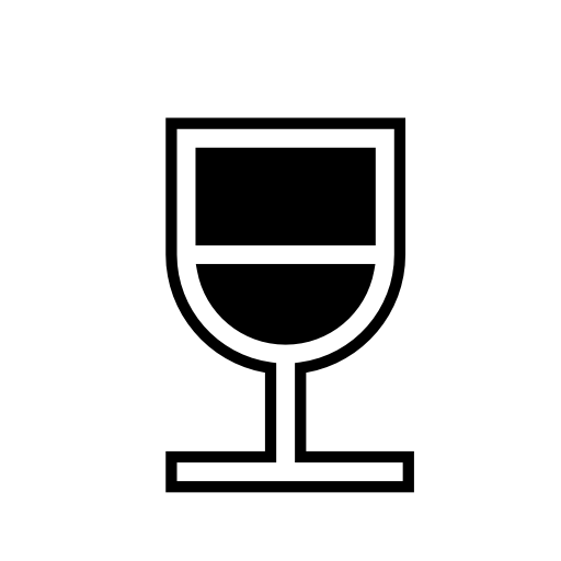 Wine glass with drink