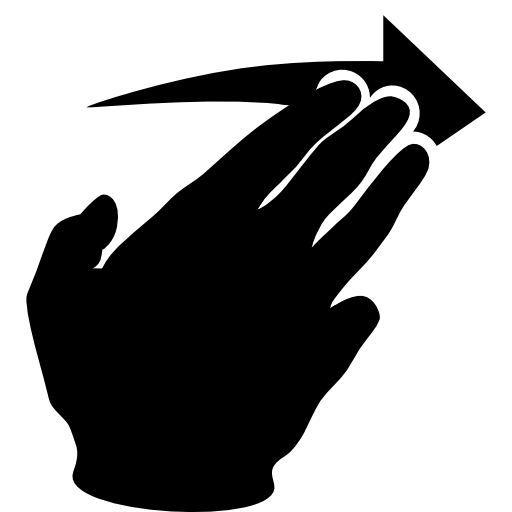 Hand arrow address