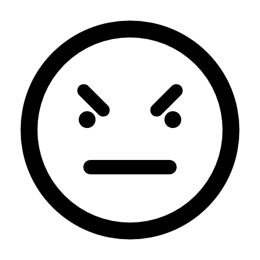 Bad emoticon square face