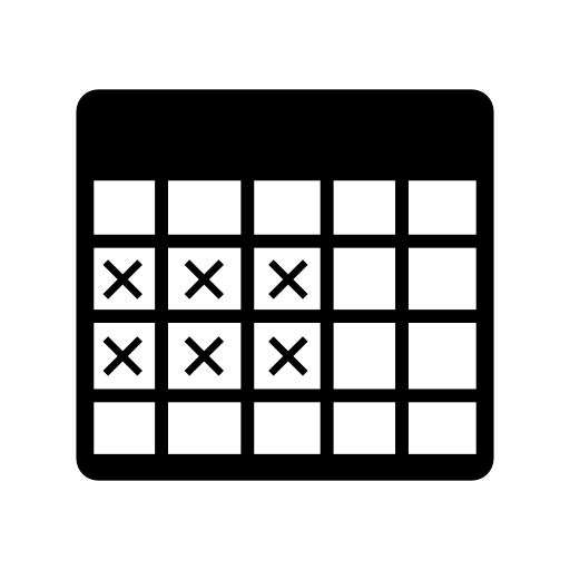 Table selection of a block with crosses