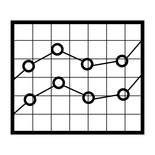 Boxed line stocks graphic